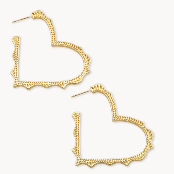 Kendra Scott Jewelry - Kendra Scott Sophie Heart Hoop Earrings